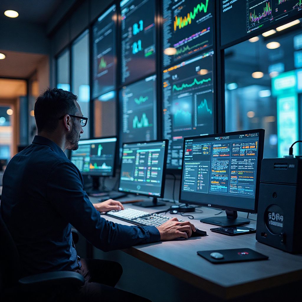 Centro control operaciones ElectroCharge monitoreo red