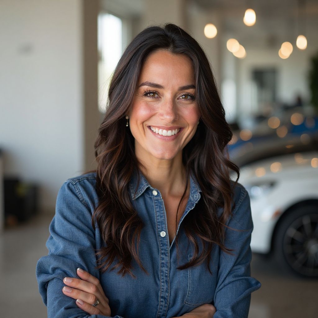 María Rodríguez propietaria auto eléctrico